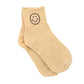 Baby Cubby Women's Crew Smiling Face Socks - Beige