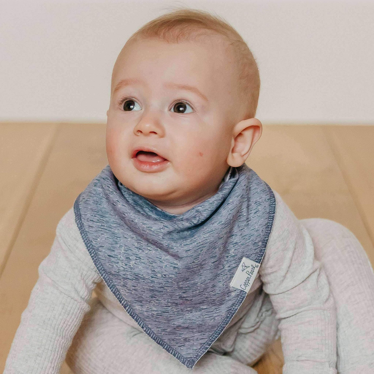 Copper Pearl Baby Bandana Bibs - Lennon