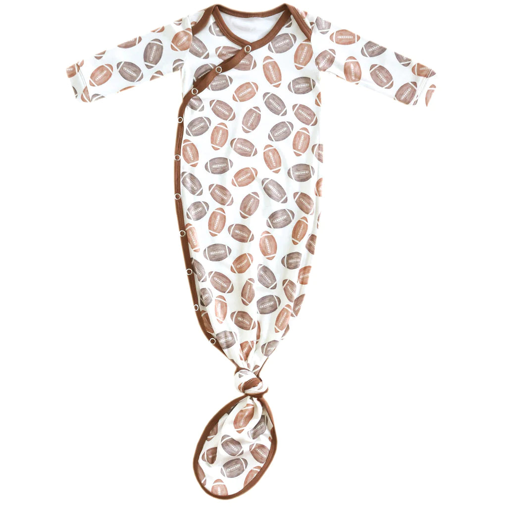 Copper Pearl Newborn Knotted Gown - Blitz