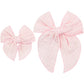 Lou Lou and Company Cloud Muslin Heirloom Bow Clip - Pigtail Set