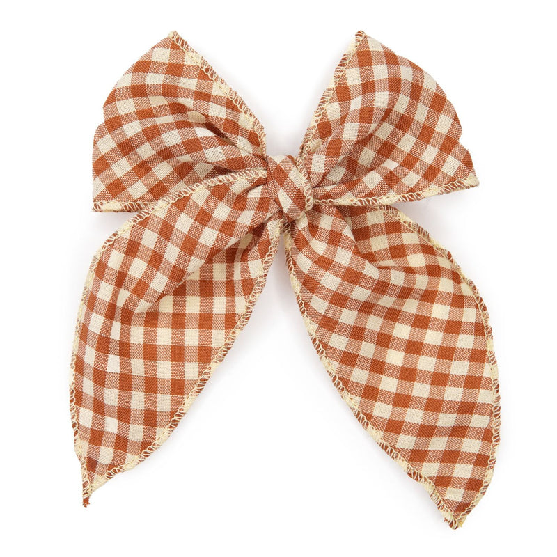 Boon Ties Large Hair Bow Clip - Toffee