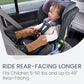 Baby riding rear facing in Britax Poplar ClickTight Convertible Car Seat - Stone Onyx