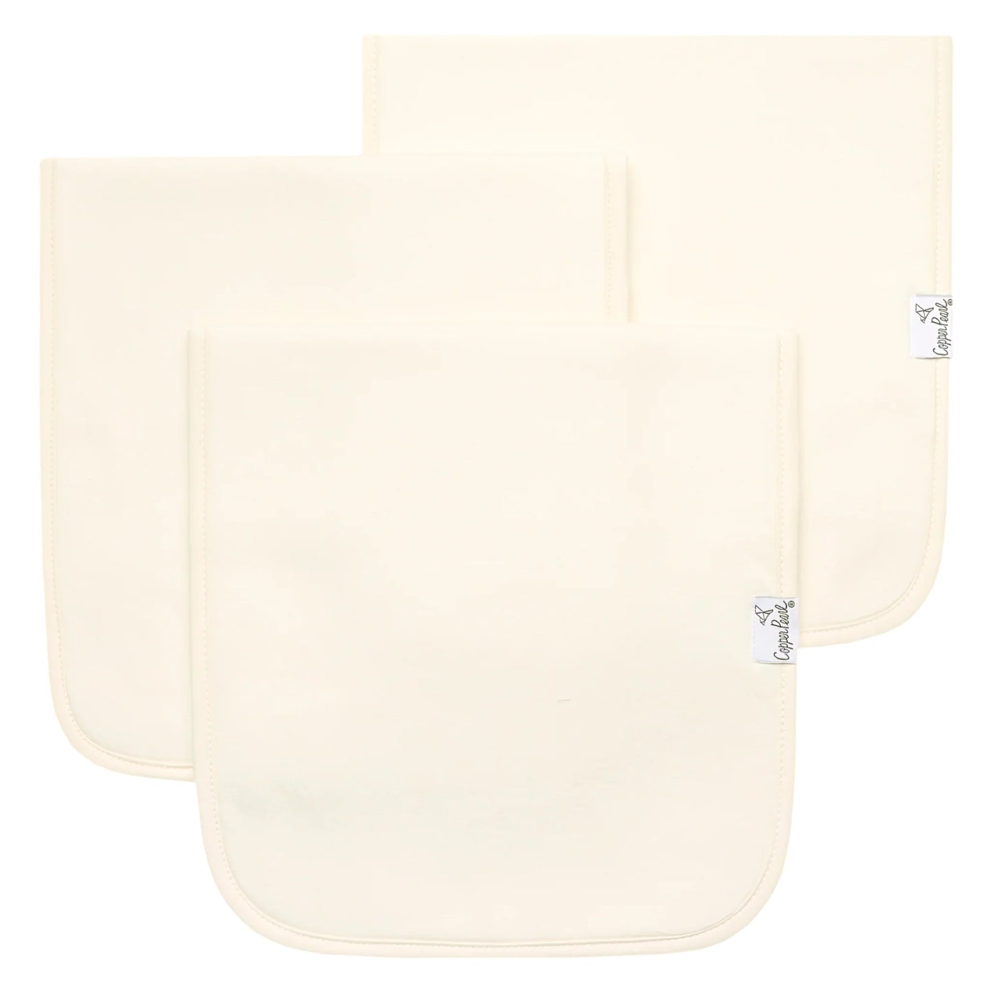 Copper Pearl 3-Pack Burp Cloth Set - Cru