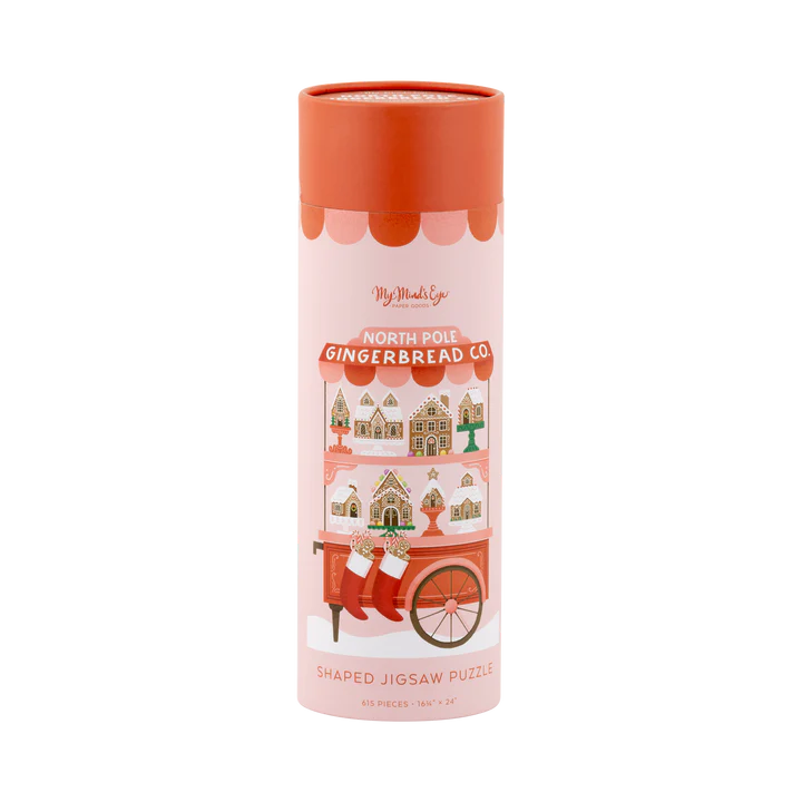 My Minds Eye North Pole Gingerbread Co Shaped Christmas Puzzle