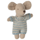Maileg Baby Mouse in Carrycot