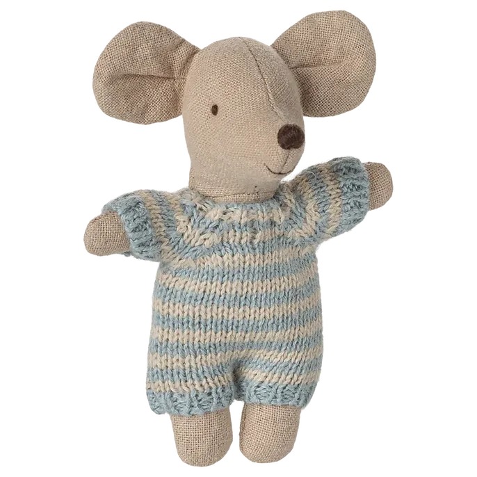 Maileg Baby Mouse in Carrycot