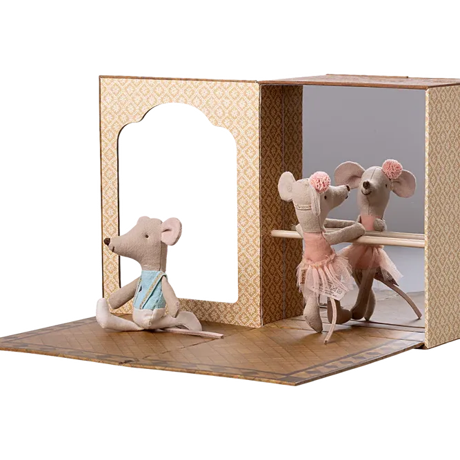 Maileg Ballet Mice in Dance Studio