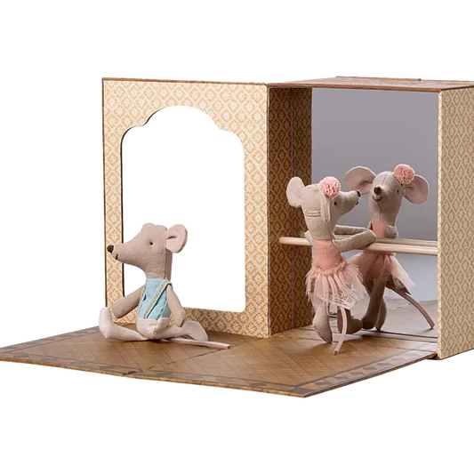 Maileg Ballet Mice in Dance Studio