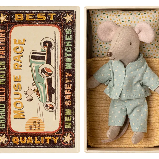 Maileg Little Brother Mouse in Matchbox