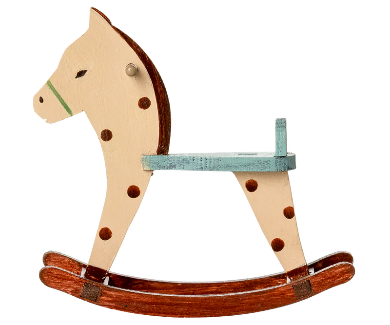 Maileg Mouse Rocking Horse - Spotted