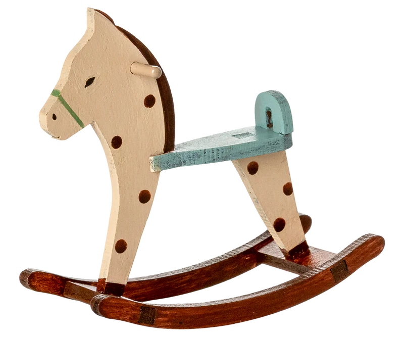 Maileg Mouse Rocking Horse - Spotted