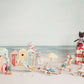 Maileg Beach Little Brother in Cabin de Plage - Blue Stripe