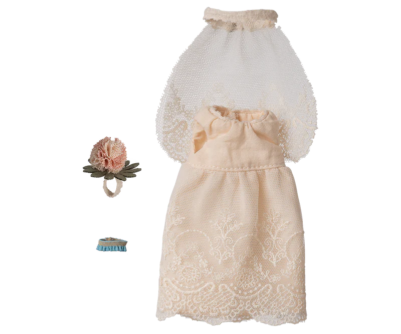 Maileg Mum Mouse - Wedding Dress