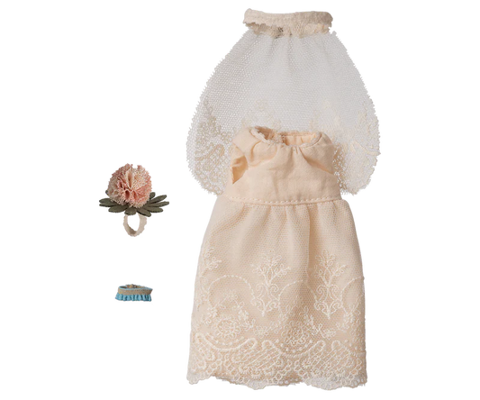 Maileg Mum Mouse - Wedding Dress
