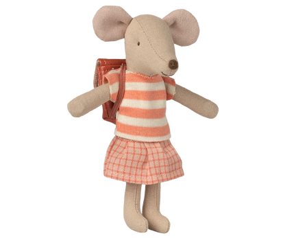 Maileg Big Sister Tricycle Mouse with Bag