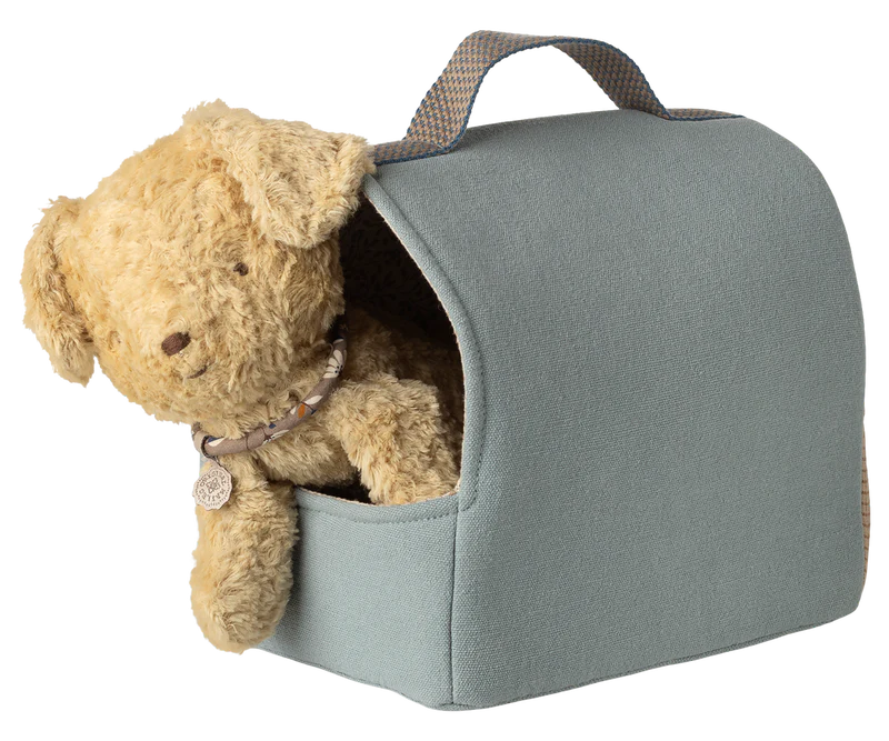 Maileg Pet Carrier - Dusty Blue