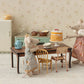 Maileg Party cake and cake stand, Mouse - Off white