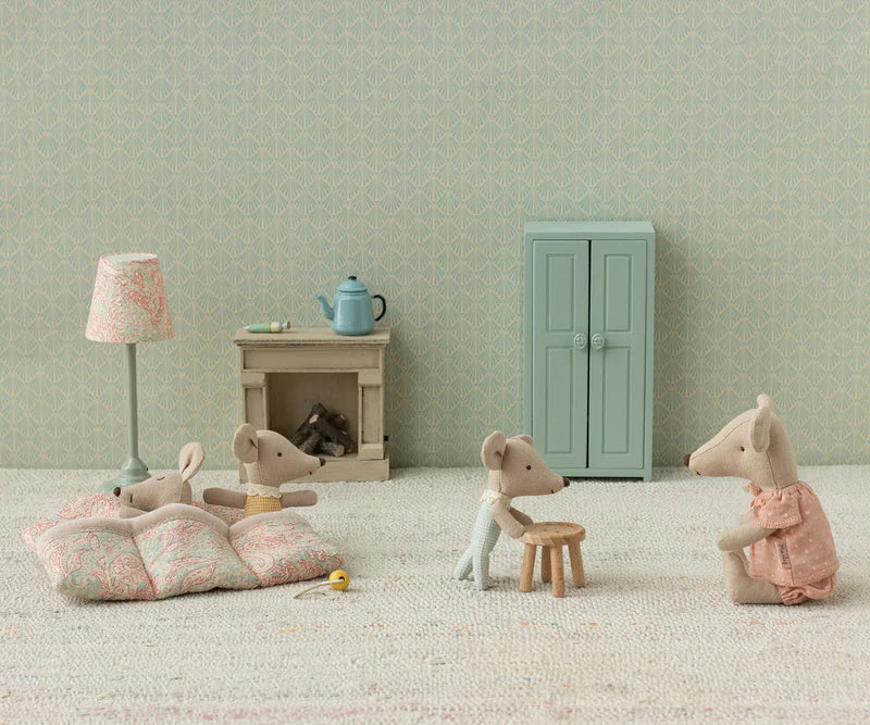 Maileg Baby Mice In Matchbox - Checker Triplets