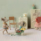 Maileg Little Sister Mouse With Yellow Bag