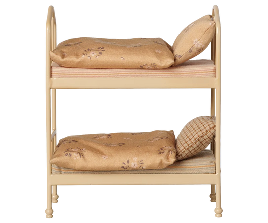 Maileg Mouse Bunk bed - Wheat