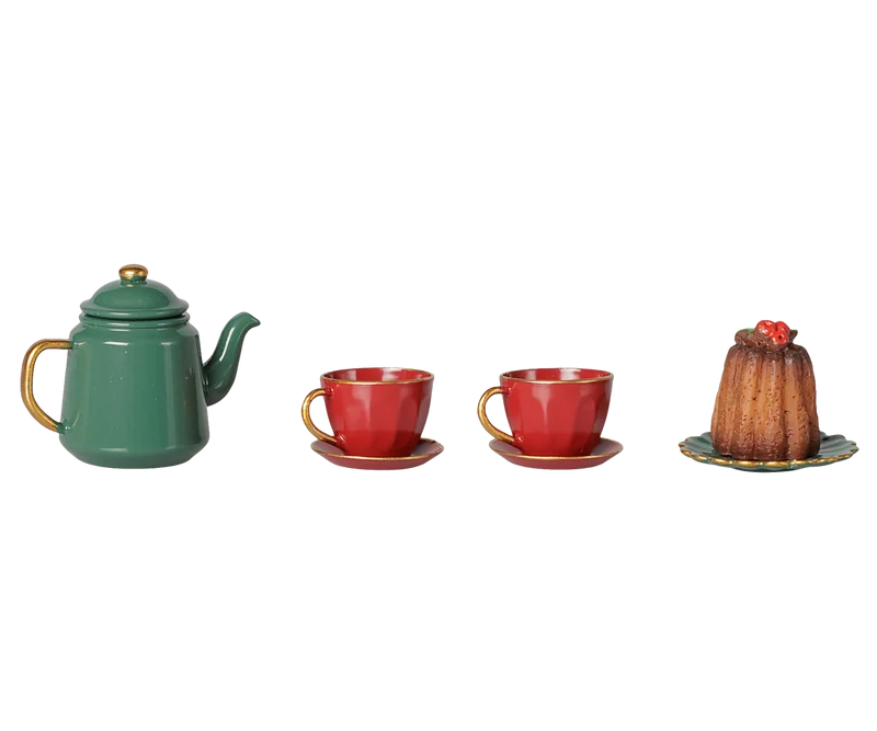 Maileg Christmas Tea Party, Mouse - Red/green