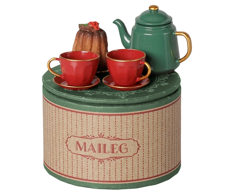 Maileg Christmas Tea Party, Mouse - Red/green