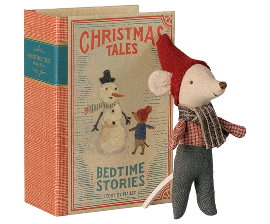 Maileg Christmas Mouse - Baby in Book