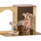 Maileg Ballet mice in dance studio, Little sister and brother