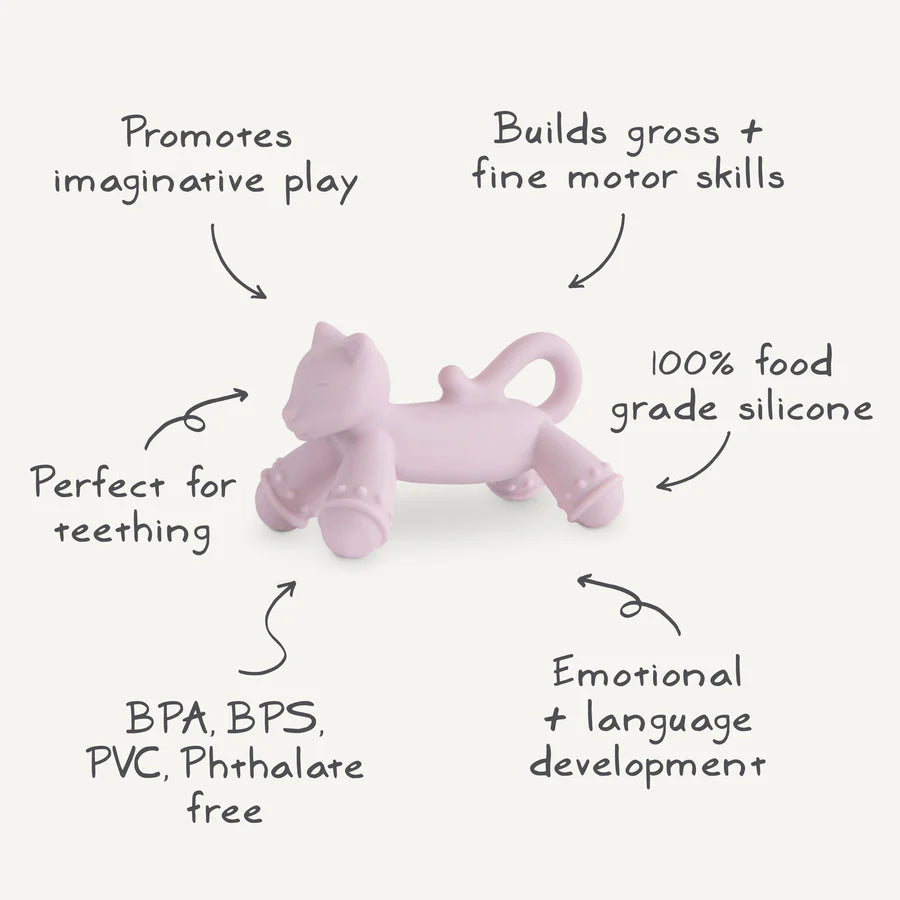 Mushie Cat Figurine Teether