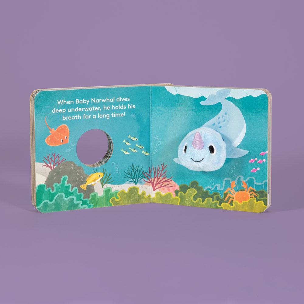 Chronicle Books Finger Puppet Board Book - Baby Narwhal