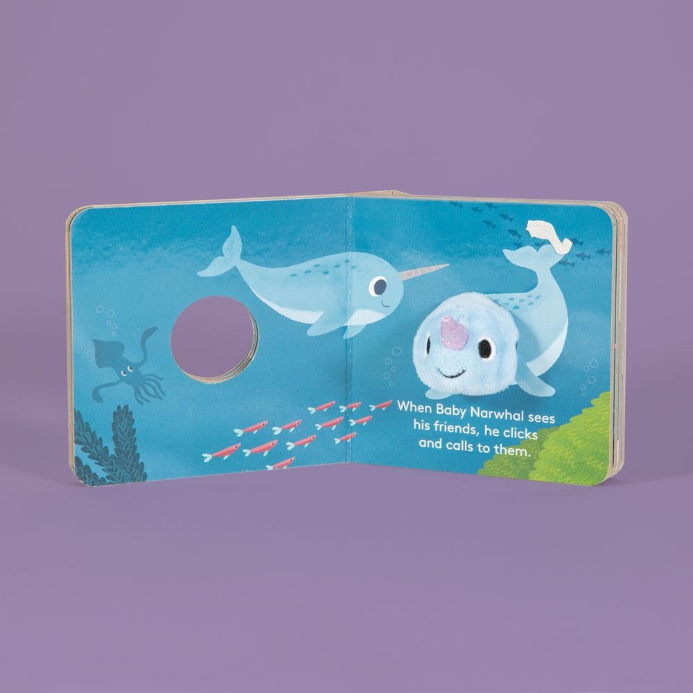 Chronicle Books Finger Puppet Board Book - Baby Narwhal