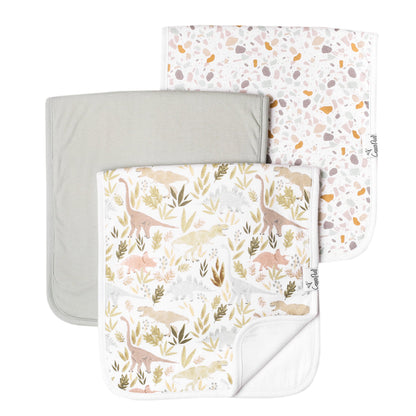 Copper Pearl 3-Pack Burp Cloth Set - Rex