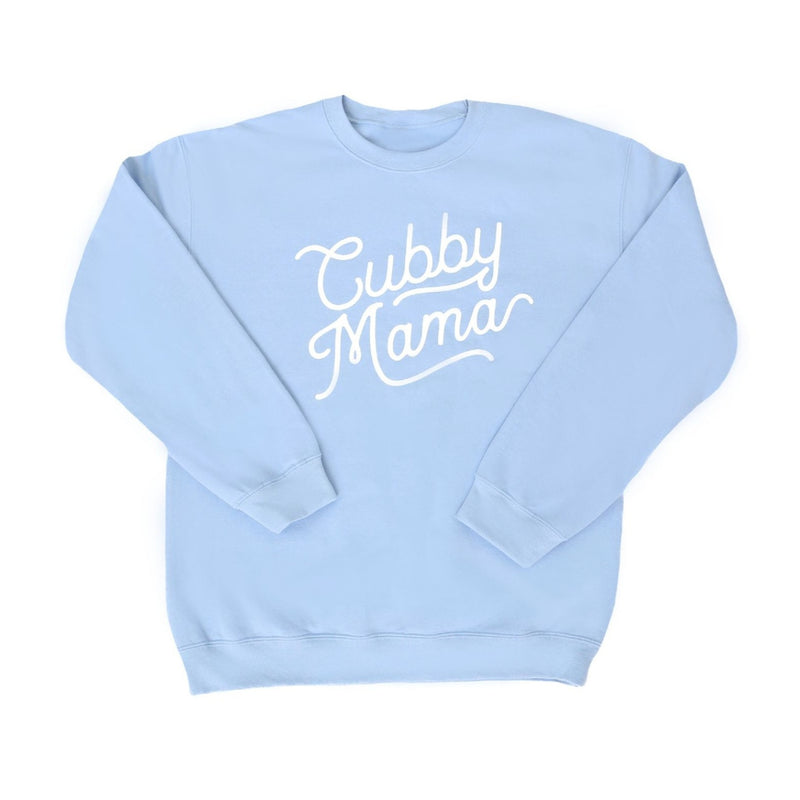 The Baby Cubby Crewneck Sweatshirt - Cubby Mama - Light Blue