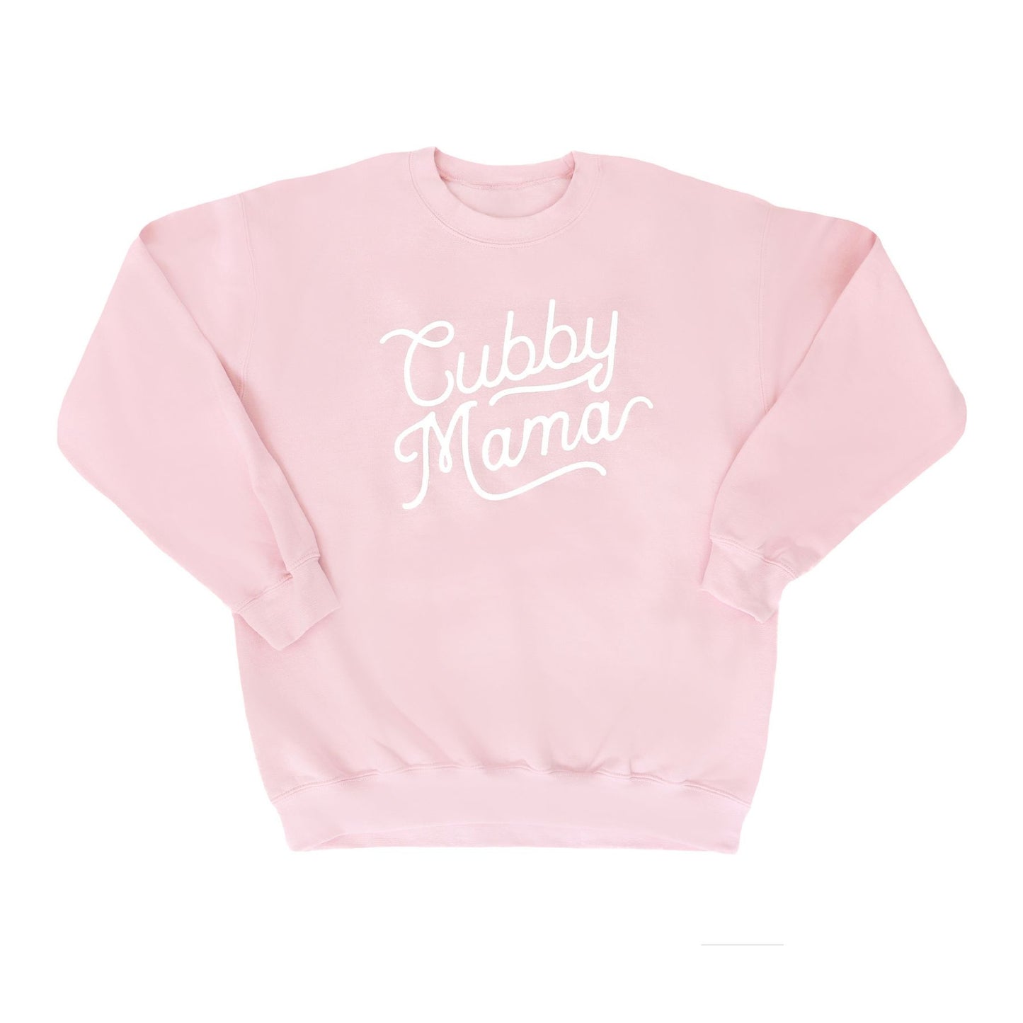 The Baby Cubby Crewneck Sweatshirt - Cubby Mama - Light Pink