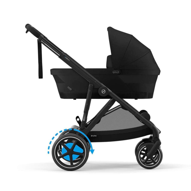 cybex space Cybex e-Gazelle S Electronic Assist Stroller, Silver Frame/Moon Black