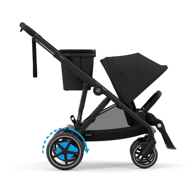 cybex e gazelle release date Cybex e-Gazelle S Electronic Assist Stroller, Silver Frame/Ocean Blue