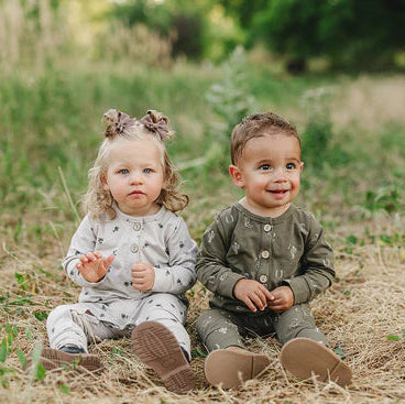 Mebie Baby Nashville Long Sleeve Button Romper