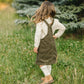 Mebie Baby Green Corduroy Dress