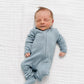 Lou Lou and Company Plush Knit Zipper Footie - Miller