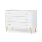 Dadada Austin 3-Drawer Dresser - White / Natural