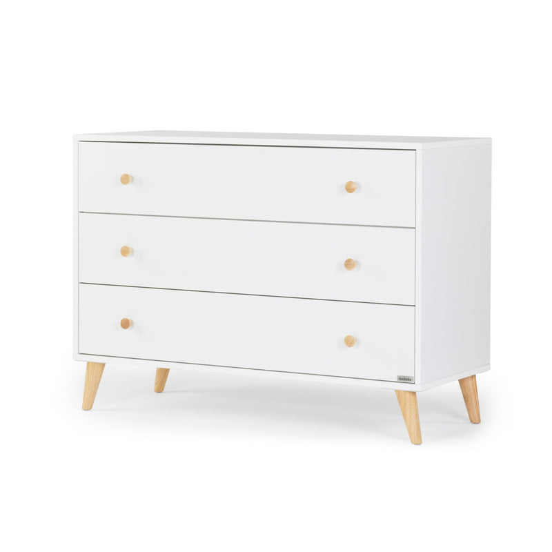 Dadada Austin 3-Drawer Dresser - White / Natural