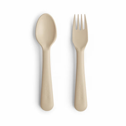 Mushie Dinnerware Fork and Spoon Set