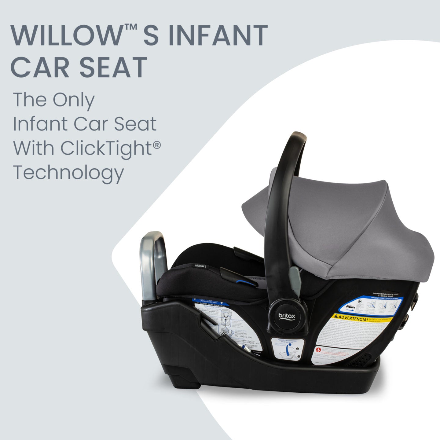 Britax Willow S Infant Car Seat Features - Graphite Onyx