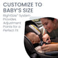 Mom smiles at baby in Britax Willow SC Infant Car Seat - Pindot Onyx