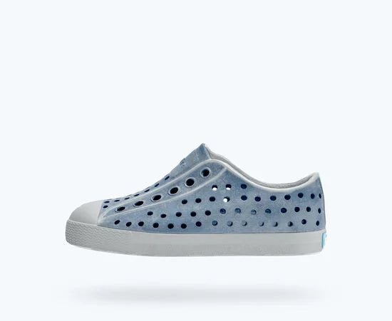 Native Shoes Jefferson Stonewash Kids- Dawn Blue / Oasis Brushed