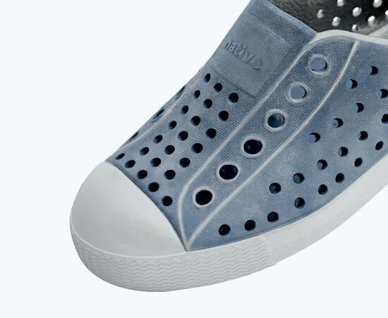 Native Shoes Jefferson Stonewash Kids- Dawn Blue / Oasis Brushed