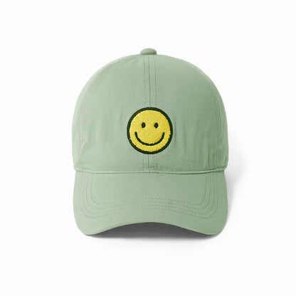 David and Young Chenille Patch Smiley Face Cap