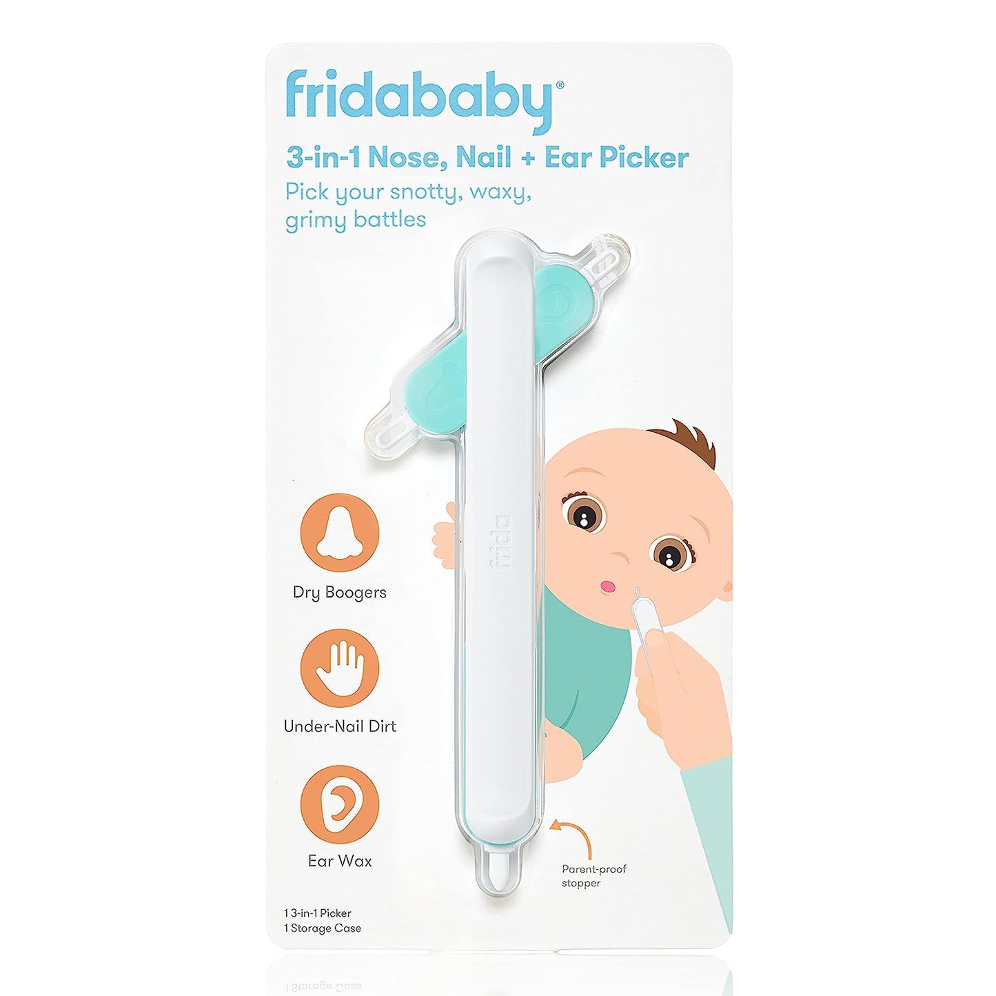 Frida 3-in-1 Nose, Nail, and Ear Picker