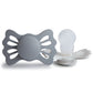 Mushie Frigg Lucky Symmetrical Silicone Pacifier 2-Pack - Sage / Great Gray