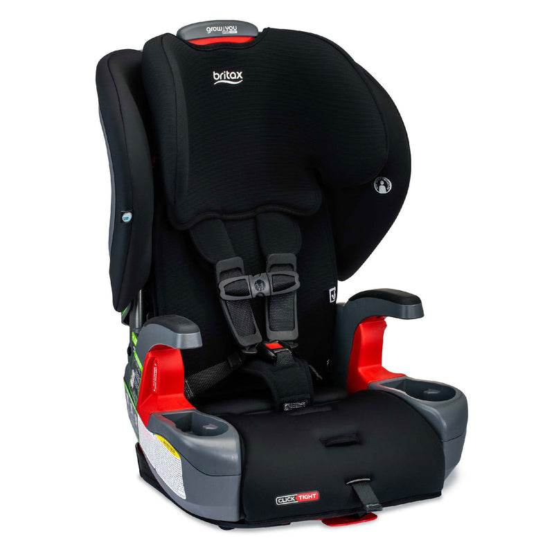 Britax Grow With You ClickTight Harness-2-Booster Seat - Black Contour Safewash